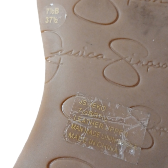 Jessica Simpson Gold Gladiator Studded Leather Sandals size 7.5 - Picture 9 of 10